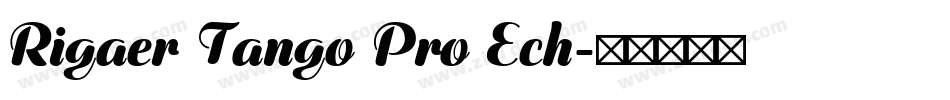 Rigaer Tango Pro Ech字体转换